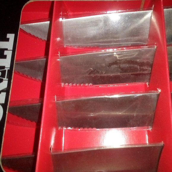 Jumbo Steak Cultery: (4) Piece Steak Set. Extra Large Handle and Blade. New - Picture 2 of 4